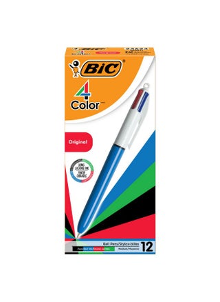 4-Color Original Retractable Ball Pens, Medium Point (1.0Mm), 12-Count Pack, Retractable Ball Pen With Long-Lasting Ink - pzsku/Z52879CFB4CFAFFB2A8D2Z/45/_/1735214805/4e554ed5-2103-4f76-b8ab-e6595377013f
