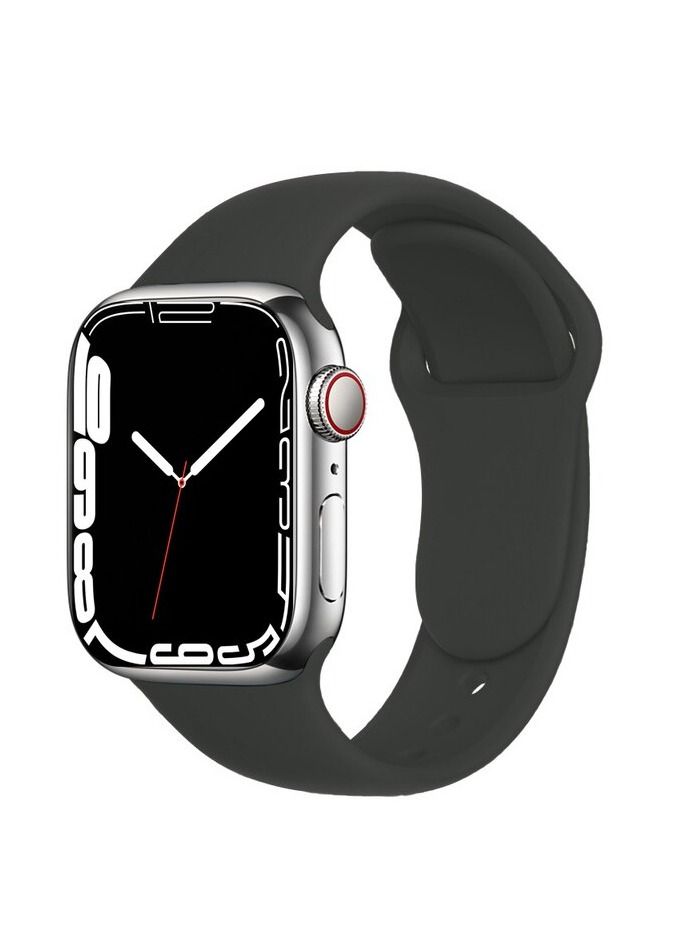 Apple Watch Band 41mm 40mm 38mm Soft Silicone Sport Band Replacement Wrist Strap Compatible for iWatch Apple Watch Series 7/SE/6/5/4/3/2/1 (41mm/40mm/38mm) - Image 1