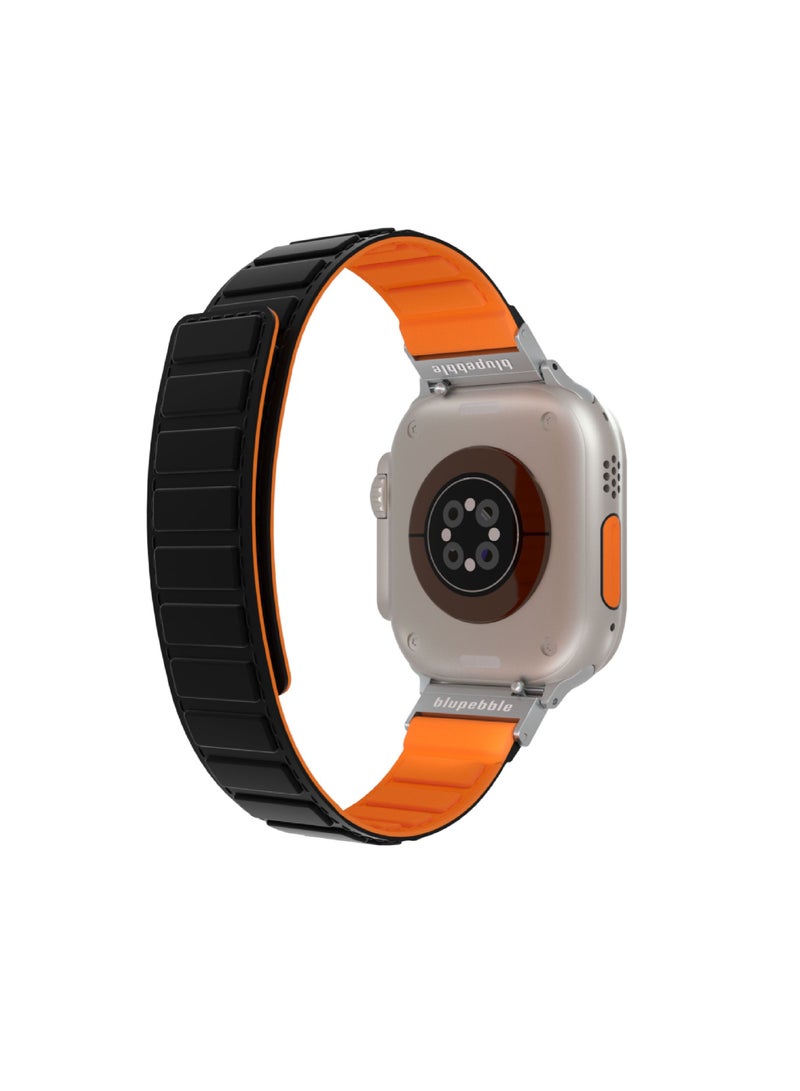 blupebble Silicone Reversible Magnetic Strap for Apple Watch Ultra 49/45/44/42MM Compatible with Series 8 | 7 | 6 | 5 | 4 | 3 | SE (watch not included) - Image 3