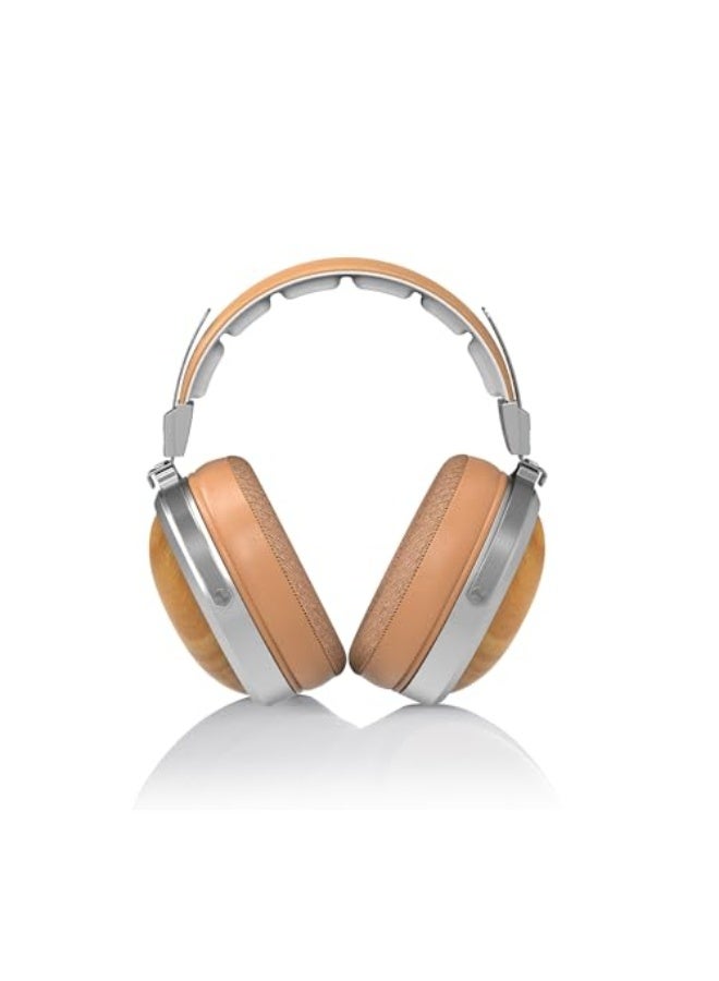 FiiO FT1 Closed-Back Over-Ear Nanowood Fiber Composite Diaphragm Wired Hi-Fi Headphones, Detachable Cable, American Black Walnut Wood Ear Cups for Home, Studio, Recording (Beech) - Image 3