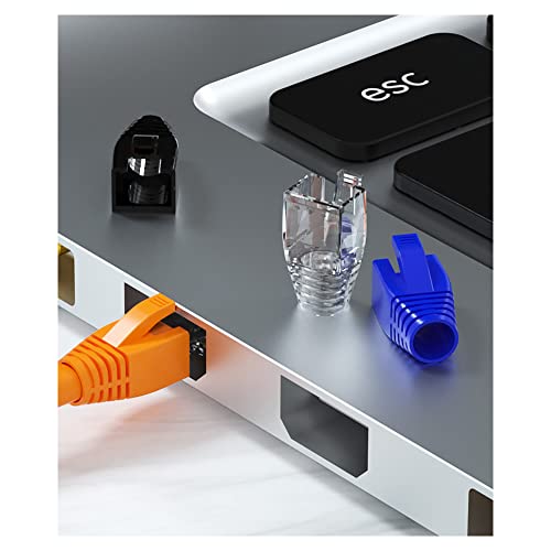 VIVOCH 50 Pcs Cat7 Cat7A Cat8 Strain Relief Boot, RJ45 Plug Connector Cover Modular Network Plug Connector Cap Cable Connector Boots, Purple - Image 4