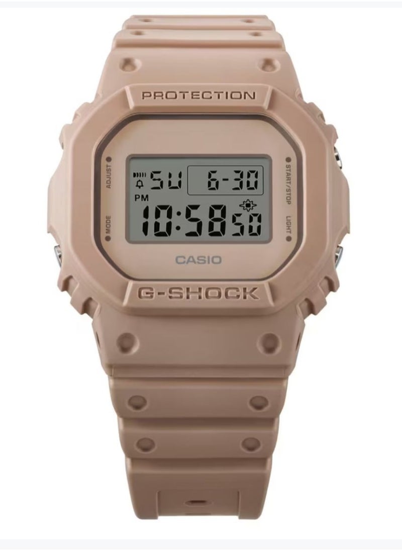 CASIO - Casio G-Shock 5600 Series Light Brown Digital Watch DW-5600NC-5DR - Image 1