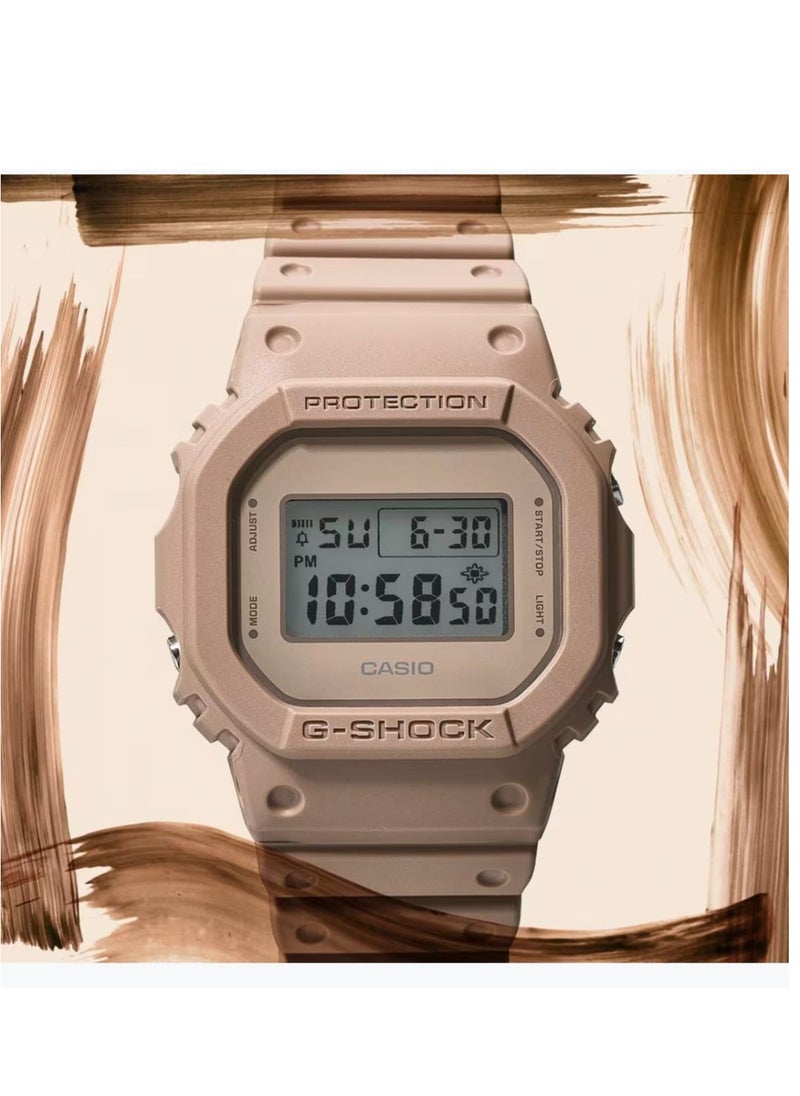 CASIO - Casio G-Shock 5600 Series Light Brown Digital Watch DW-5600NC-5DR - Image 1