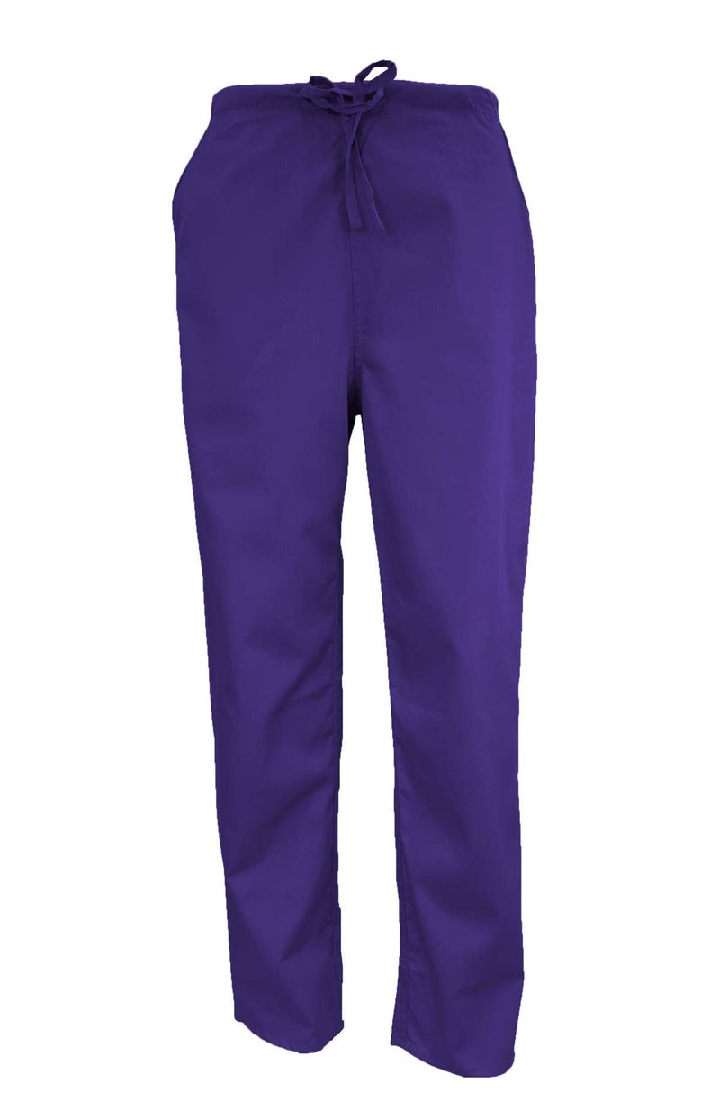 Natural Uniforms Women's Scrub Set - Medical Scrub Top and Pant, Purple, Large - Image 5
