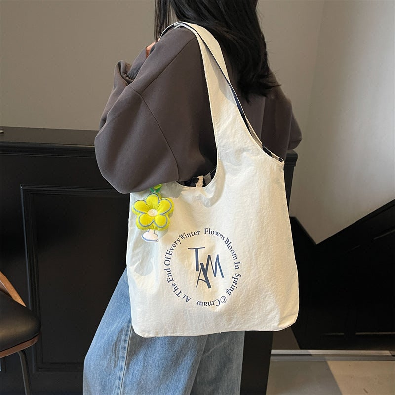 Casual Tote Bag For Women Simple Korean Style Shoulder Bag Fashion Versatile Large Capacity Commuter Underarm Bag Trend - Image 3