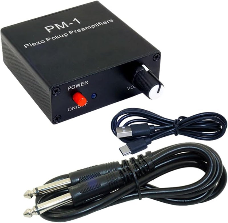 Adjustable Guitar Preamp Amplifier High Impedance Preamplifier Circuit Type C DC5V Charging - Image 2