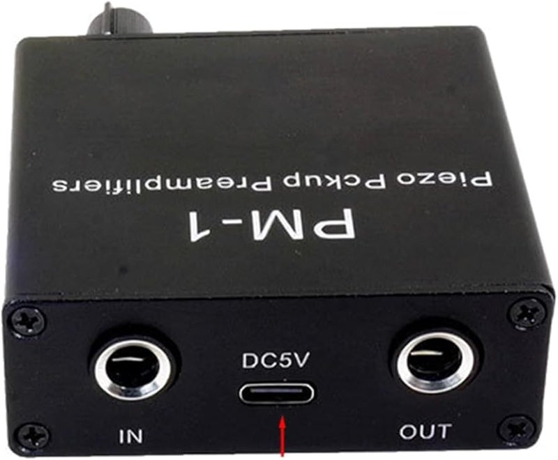 Adjustable Guitar Preamp Amplifier High Impedance Preamplifier Circuit Type C DC5V Charging - Image 4