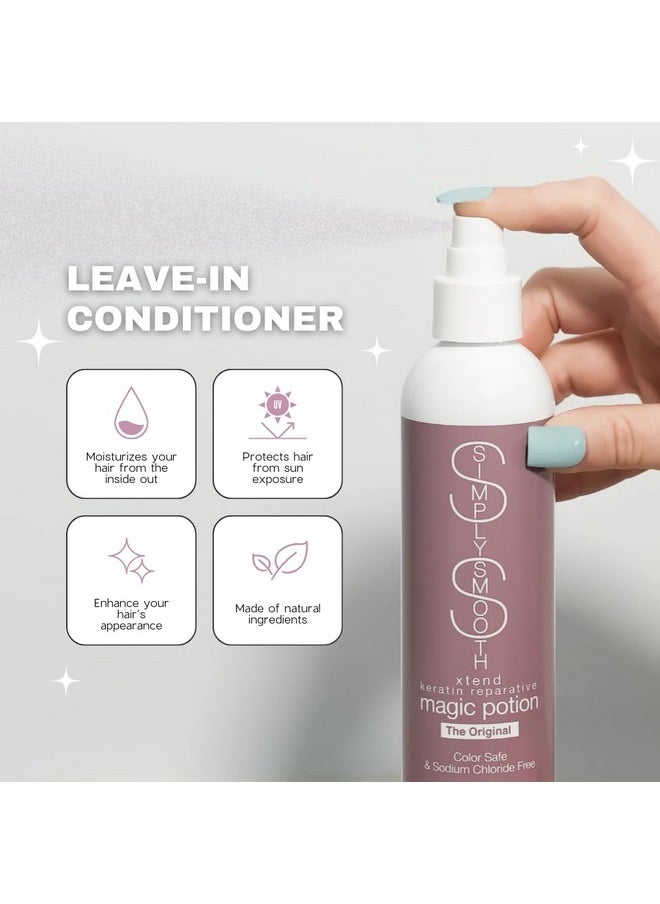 SIMPLY SMOOTH Magic Potion Original Leave In Conditioner Detangler & Heat Protection Styling Spray Repair & Reduce Breakage Color Safe & Sodium Chloride Free 8.5Oz  - Image 2