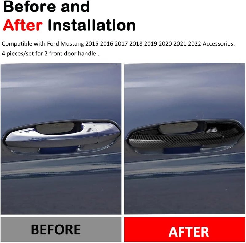 DEYTOP Door Handle Cover for Ford Mustang 2015-2022 - Image 2