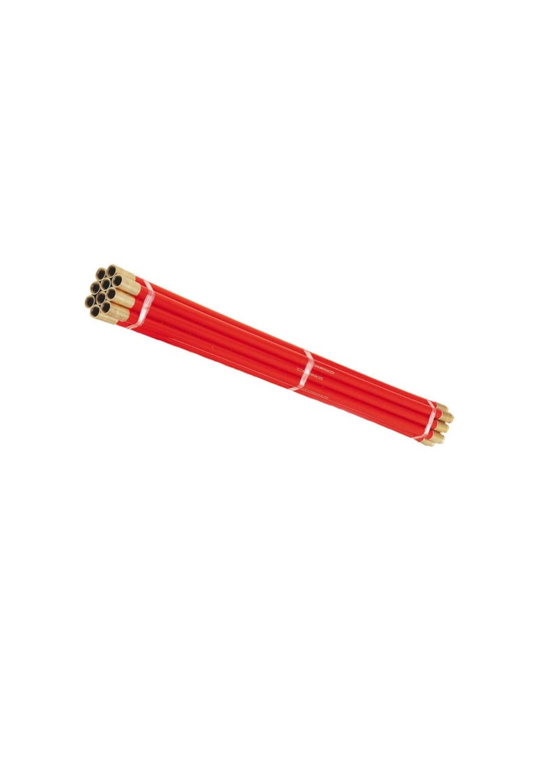 Simple And Safe Way To Remove Obstructions In a Drain Or Pipe Polypropylene And Brass Construction Universal Brass Threaded Joints 10x 3ft Drain Rods Stick.  - Image 1