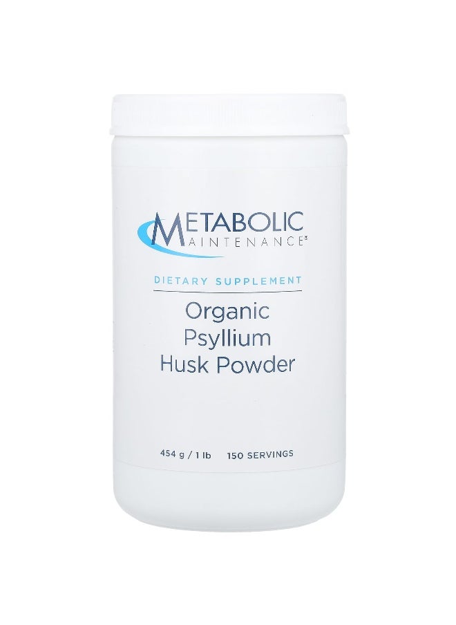 Metabolic Maintenance - Metabolic Maintenance, Organic Psyllium Husk Powder , 1 lb (454 g) - Image 1