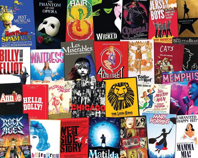 Springbok Its Showtime 1000 Piece Jigsaw Puzzle Collage of Broadway playlists - Image 2