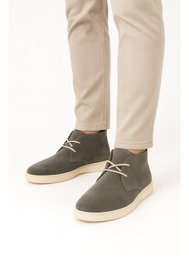 إيتاليانو حذاء رجالي من شمواه جلد طبيعى ونعل مطاطي تركي - Image 2