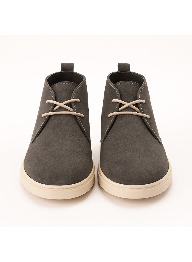 إيتاليانو حذاء رجالي من شمواه جلد طبيعى ونعل مطاطي تركي - Image 3