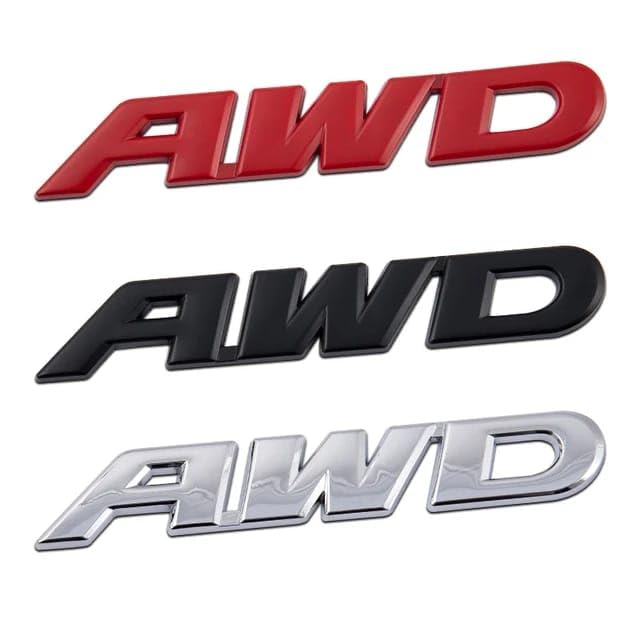 AutoBizarre 3D Raised Black AWD Metal Monogram Emblem Badge Sticker for All Cars & Bikes (Black) - Image 5