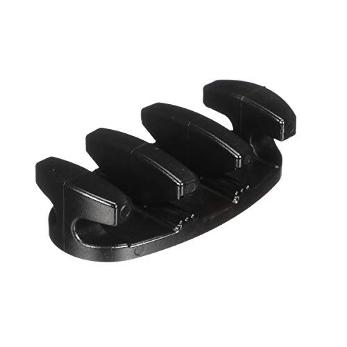 Attwood 11926-7 Zig-Zag Cleats, 3 ½ Inches Long, Nylon, Black, for Rope Up to 3/8-Inch Diameter, Drilled for 2 Fasteners, Pair - Image 3