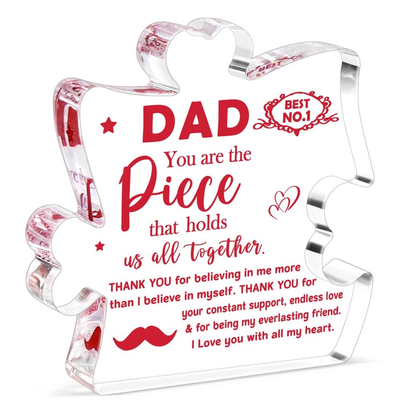 BdayPtion هدايا لأبي أبي هدايا من ابنة الابن يوم الأب عيد ميلاد عيد الميلاد هدية لخطوة أبي أبي أبي في القانون فكرة أبي دخن أكريليك/لوحة - Image 1