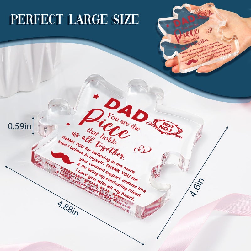 BdayPtion هدايا لأبي أبي هدايا من ابنة الابن يوم الأب عيد ميلاد عيد الميلاد هدية لخطوة أبي أبي أبي في القانون فكرة أبي دخن أكريليك/لوحة - Image 2