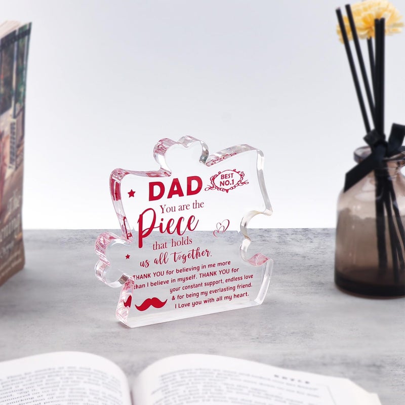 BdayPtion هدايا لأبي أبي هدايا من ابنة الابن يوم الأب عيد ميلاد عيد الميلاد هدية لخطوة أبي أبي أبي في القانون فكرة أبي دخن أكريليك/لوحة - Image 3