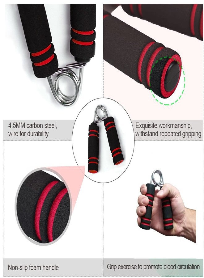 COOL INDIANS Mini Hand Grip Strengthener, Training, Hand Exercise, Mini Hand Gripper, Forearm Exerciser, for Finger Exercise, Gym Workout Equipment to Use in Home and Gym for Men & Women. (RED) - Image 2