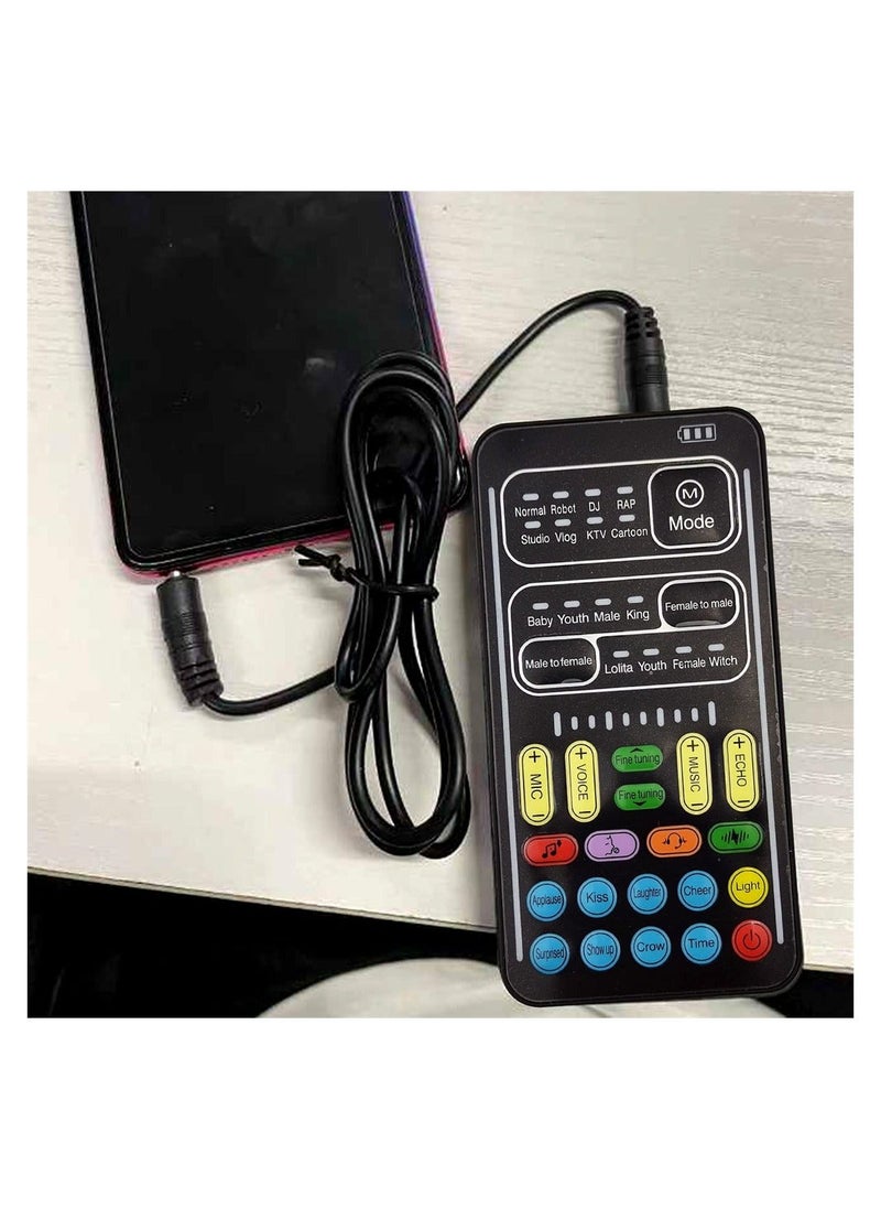 Generic Portable Voice Changer, Handheld Microphone Voice Changer with 8 Sound Effects,Portable Mini Voice Changer Device Sound Effects Machine for Mobile Phone PC Laptops PS4 Xbox One Games  - Image 5