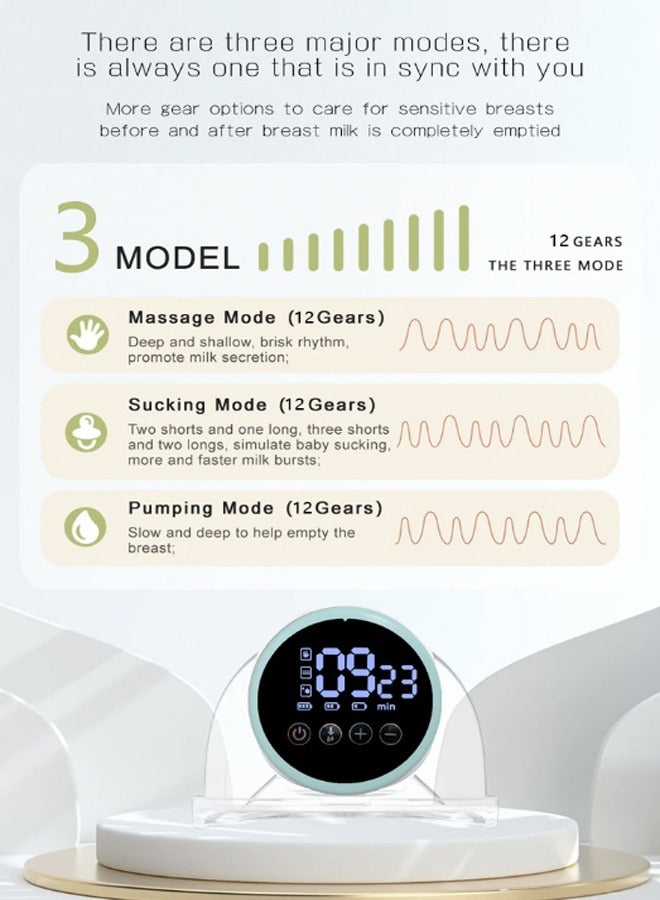 LO.BABY.VE Wearable Breast Pump Hands Free of Longer Battery Life & LED Display, Portable Electric Breast Pump - Image 2