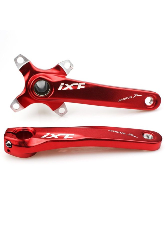 CYSKY Bike Crank Arm Set Mountain Bike Crank Arm Set 170mm 104 BCD with Bottom Bracket Kit and Chainring Bolts for MTB BMX Road Bicyle (Red) - Image 4