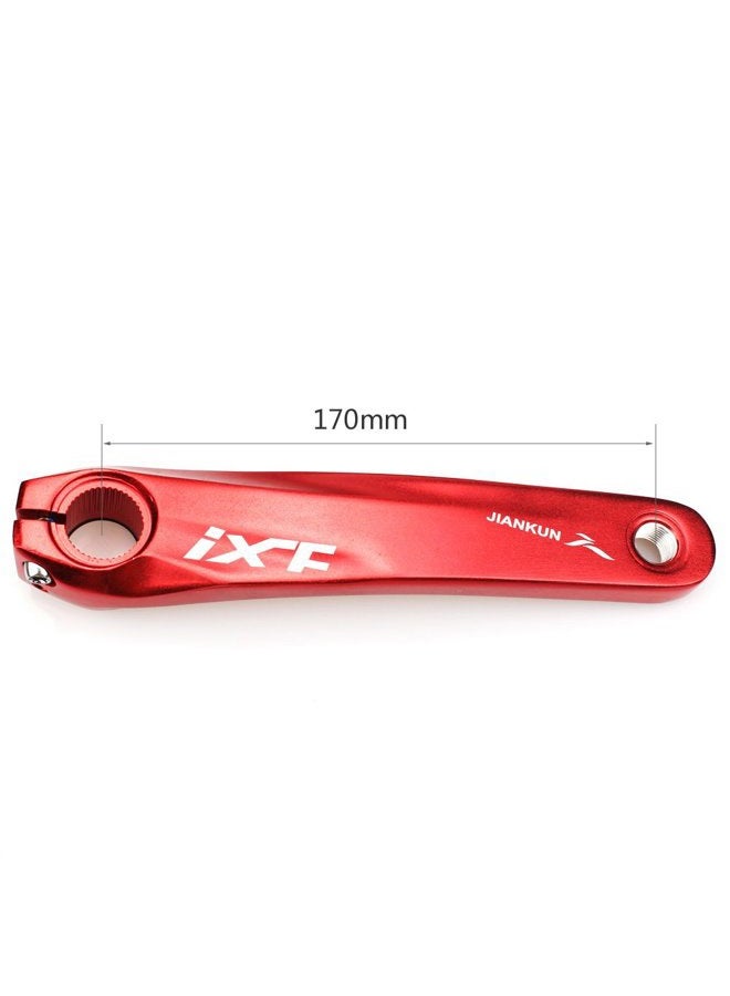 CYSKY Bike Crank Arm Set Mountain Bike Crank Arm Set 170mm 104 BCD with Bottom Bracket Kit and Chainring Bolts for MTB BMX Road Bicyle (Red) - Image 3