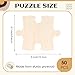 Seenelling 50 Pcs 4x5 Inch Large Blank Wooden Puzzle Pieces for Crafts DIY Make Your Own Puzzle to Draw on Unfinished Large Jigsaw Valentines Day DIY Arts and Crafts Projects and Gift - Image 4