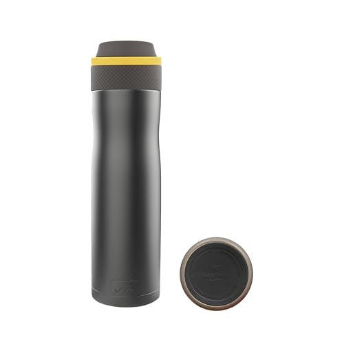 Headway by rabitat Oslo Thermos Water Bottle with Infuser Stellar Grey 750 ml | 2 Years Brand Warranty | Triple Layer Vacuum Insulated Flask | Hot and Cold Steel Water Bottle | ISI Certified - Image 1