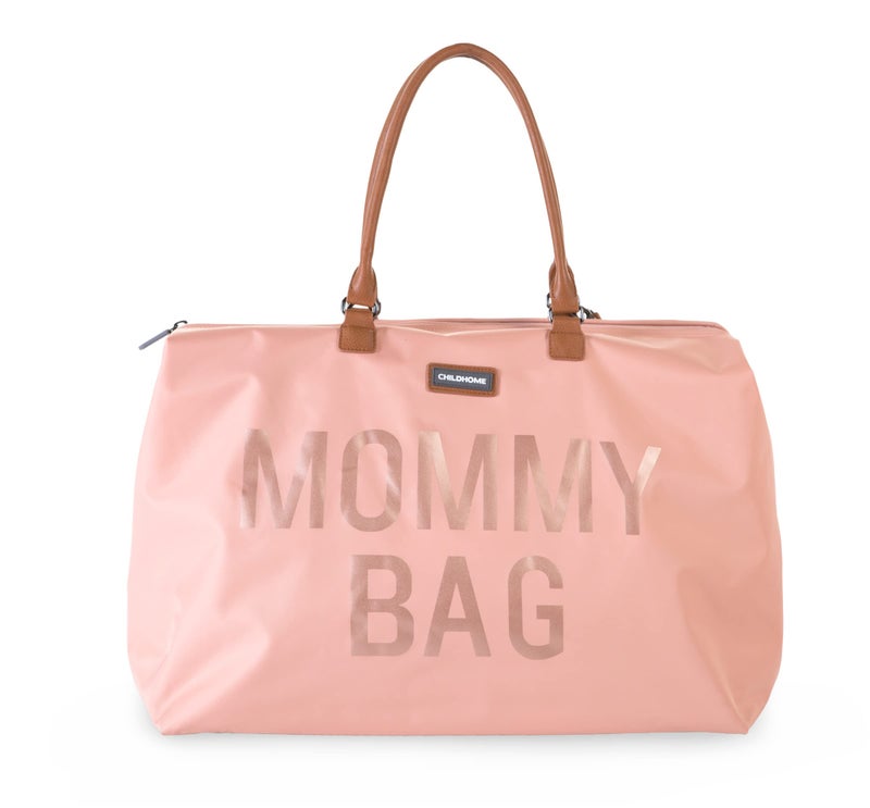 CHILDHOME Childhome The Original Mommy Bag Large Baby Diaper Bag Mommy Hospital Tote and Travel Tote Pregnancy Must Haves Mommy Pink