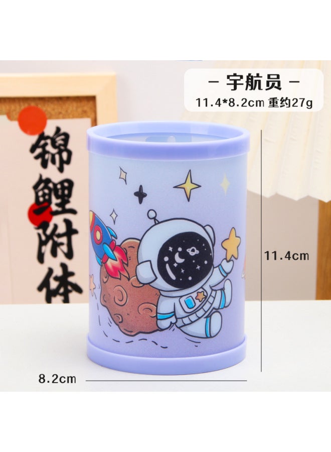 HELPS Creative Cartoon Round Folding Pen Holder Children Diy Assembly High Color Value Desktop Storage Box Stationery Prizes - Image 1