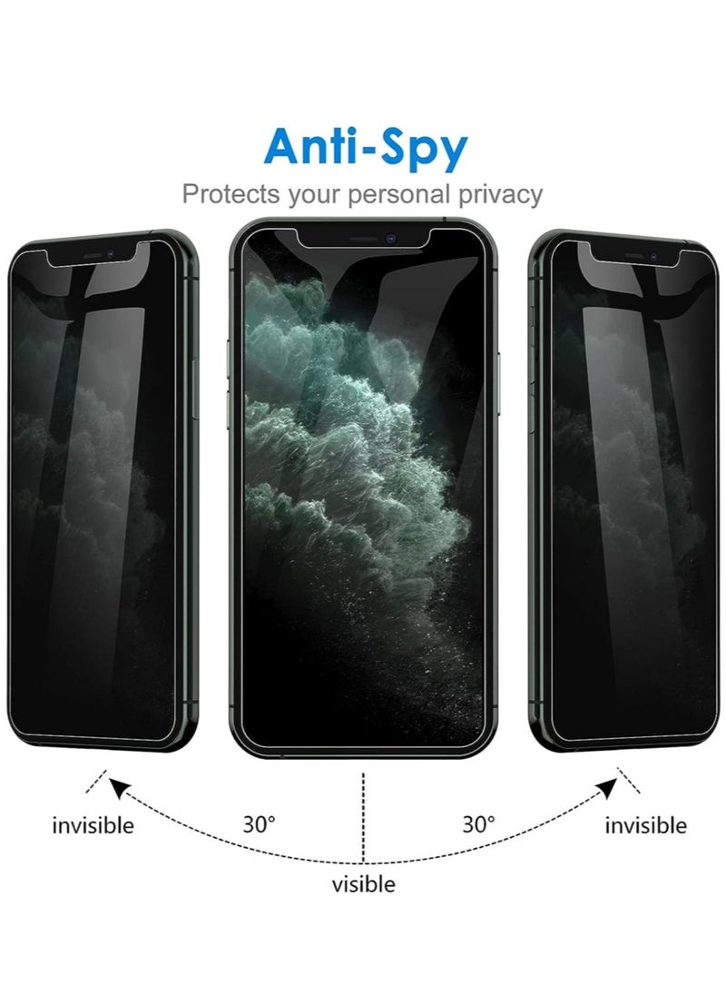 vesus (2 Pack) for iPhone 13 Privacy Tempered Glass Screen Protector Anti-Scratch with Back Camera glass Alignment Frame Bubble Free Scratch Resistant - Image 5