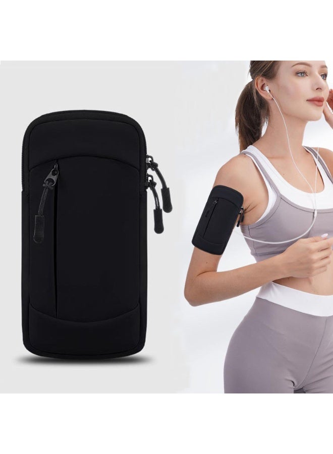 قابل للتعديل تشغيل الهاتف حامل ذراع، الماء تشغيل ذراع حقيبة مع حزام قابل للتعديل، Sweatproof خفيف الوزن الرياضية ذراع الفرقة للرجال والنساء، يناسب ما يصل إلى 7 "الهواتف للصالة الرياضية، المشي لمسافات طويلة، ركوب الدراجات، الجري، اللياقة البدنية، الأنشطة في الهواء الطلق - Image 1