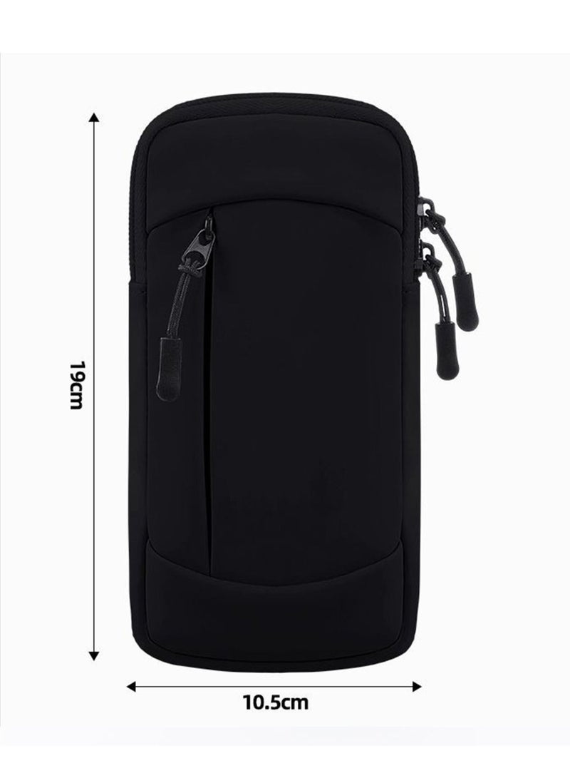 قابل للتعديل تشغيل الهاتف حامل ذراع، الماء تشغيل ذراع حقيبة مع حزام قابل للتعديل، Sweatproof خفيف الوزن الرياضية ذراع الفرقة للرجال والنساء، يناسب ما يصل إلى 7 "الهواتف للصالة الرياضية، المشي لمسافات طويلة، ركوب الدراجات، الجري، اللياقة البدنية، الأنشطة في الهواء الطلق - Image 3