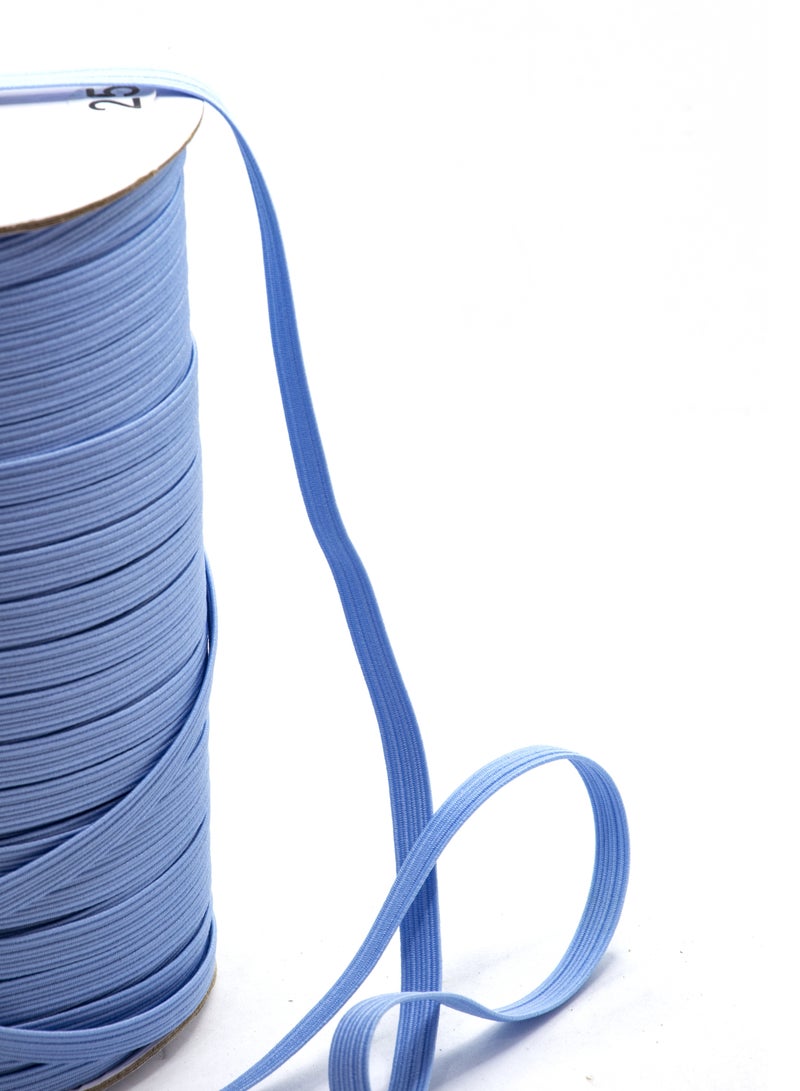 Premium Elastic Band - 6mm, 144 Yards Roll - Sky Blue - Ideal for Sewing and Crafting - Image 2