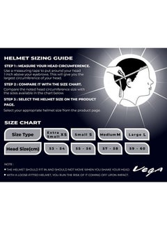 Vega Vega Lark Legend Black Silver Helmet-M  - Image 3