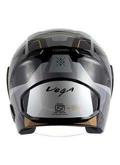 Vega Vega Lark Legend Black Silver Helmet-M  - Image 2