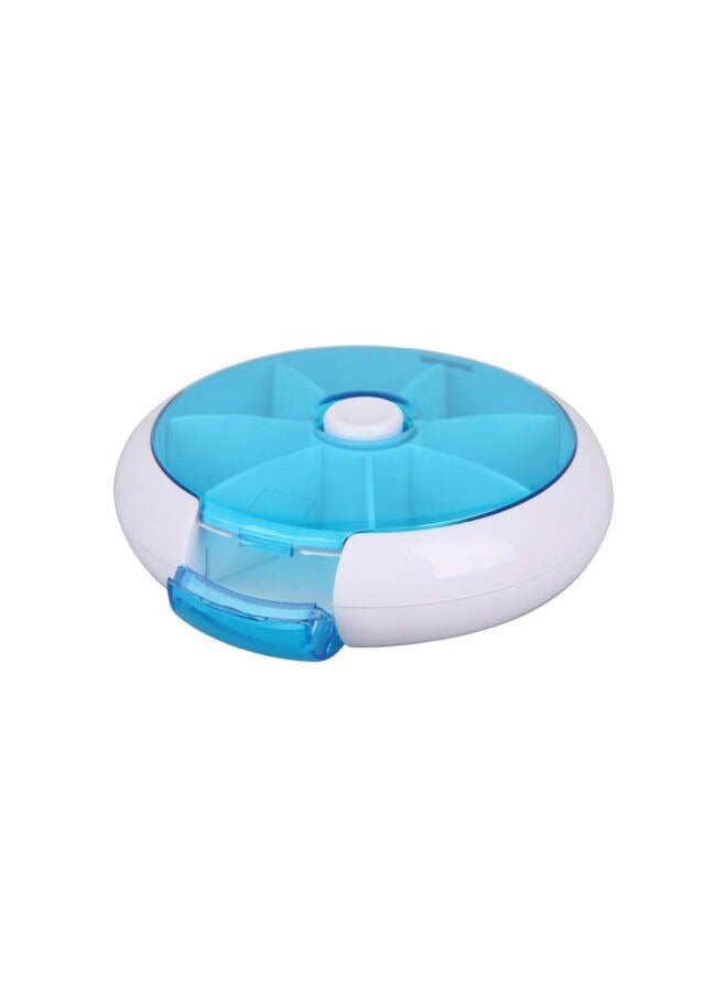 علبة حبوب دواء محمولة، أزرق - Image 1