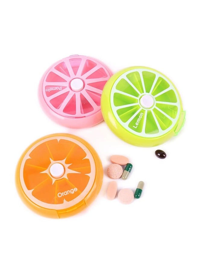 علبة حبوب دواء محمولة، أزرق - Image 2