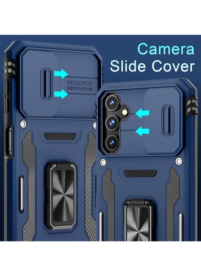 TEAM LUXURY Samsung Galaxy S24Plus Case, Slide Camera Cover, Built in Rotate Ring Kickstand, Heavy Duty Shockproof Protective Case  - Image 3