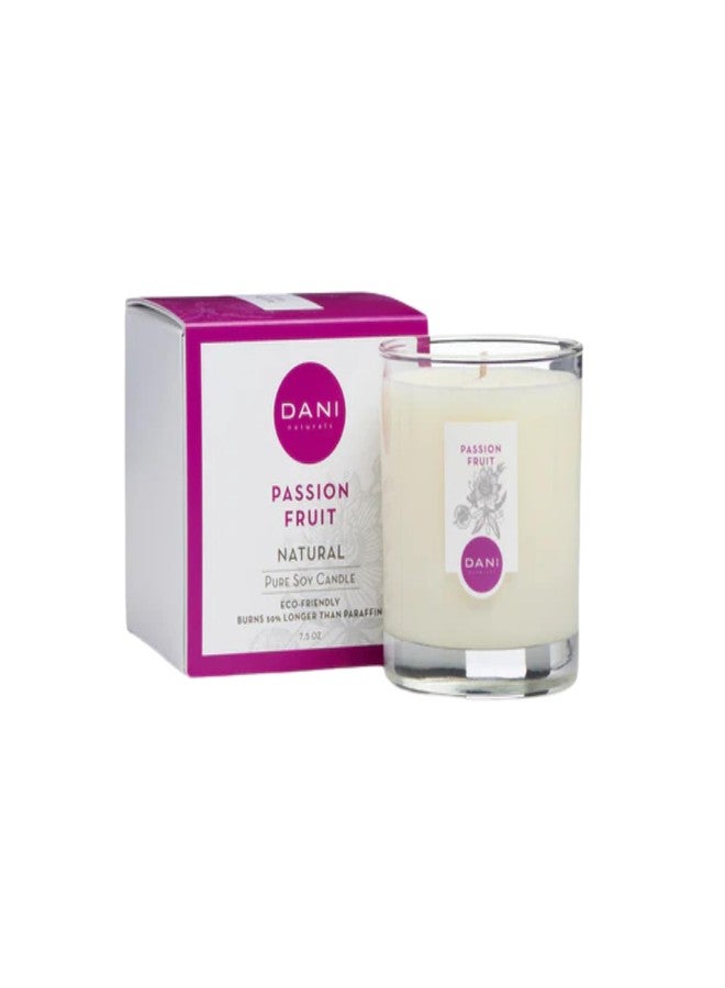 DANI 100% Soy Wax Candle, Passionfruit, 7.5 oz - Image 1