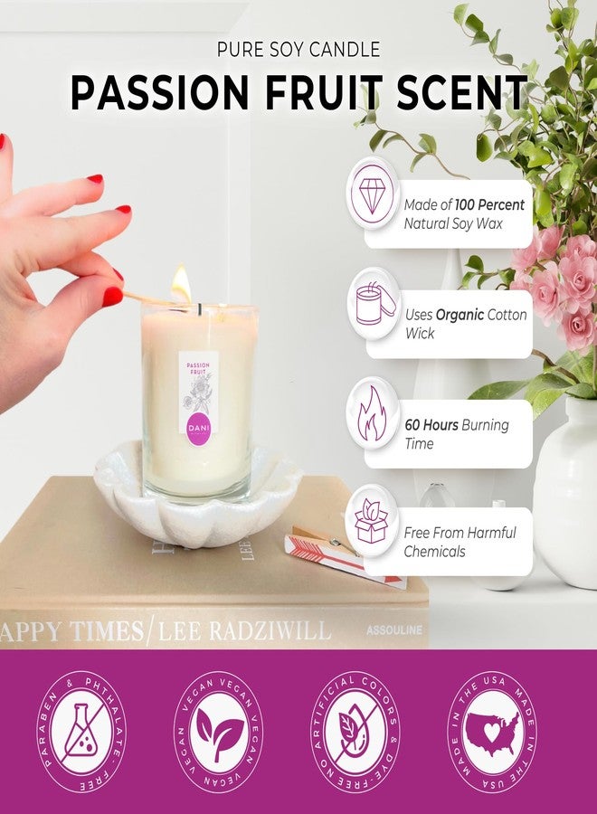 DANI 100% Soy Wax Candle, Passionfruit, 7.5 oz - Image 2