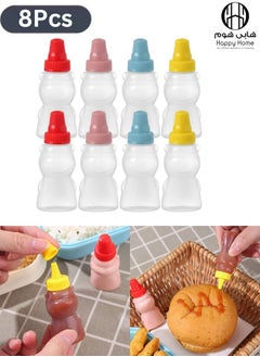 Happy Home 8pcs Mini Bear Shaped Sauce Dispenser 25ml  - Image 1