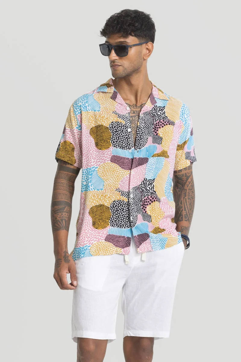 سنيتش قميص وردي فاتح مجرد