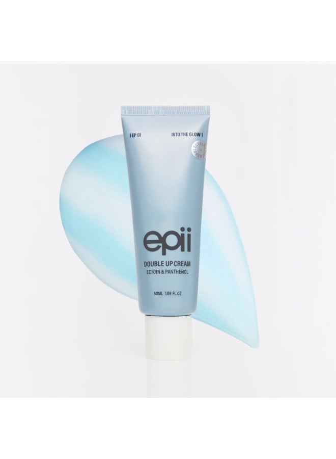 epii Double Up Cream face moisturizer ectoin panthenol squalane 15% B5 dry skin sensitive skin soothing calming korean skincare 50ml 1.69 oz. fl - Image 1