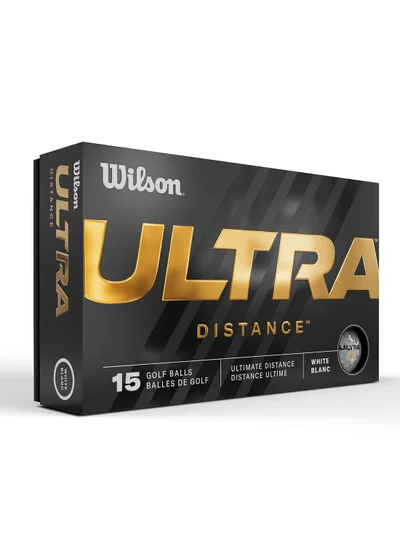 Wilson Staff Golf Balls, Ultra Distance, Pack of 15 Balls, White