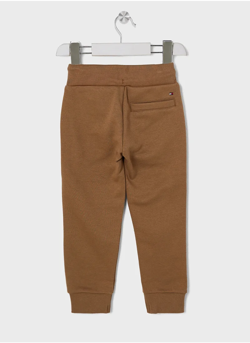 تومي هيلفيغر Kids Monotype 1985 Label Logo Sweatpants