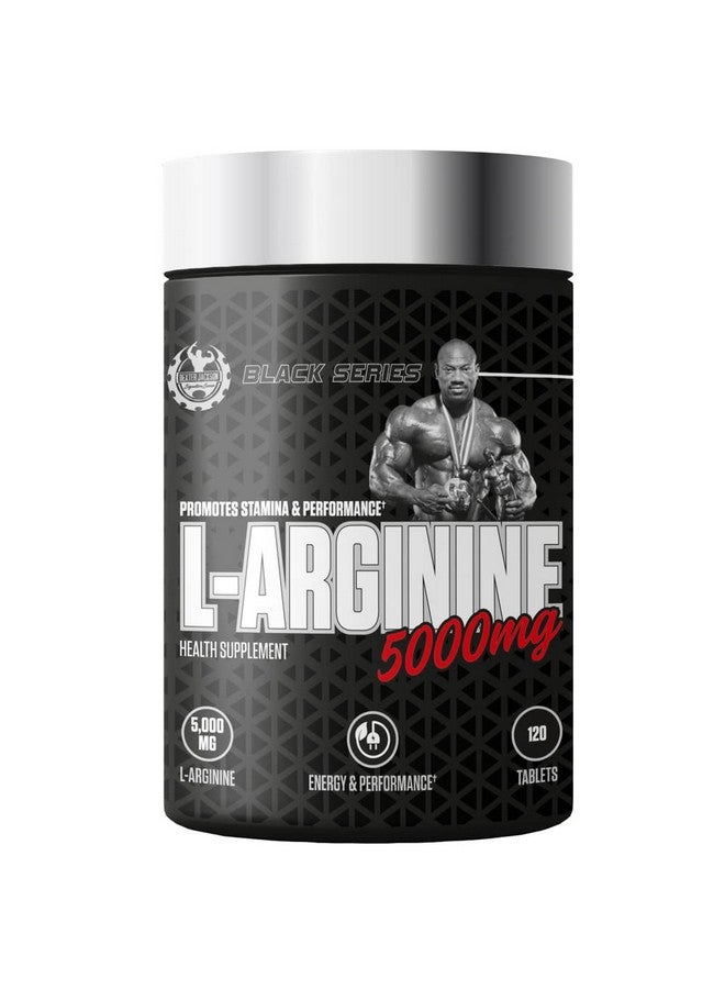 Dexter Jackson Signature Series Black Series L-Arginine - 5000Mg | Health Supplement | 30 Servings, 120 Tablets - Image 1