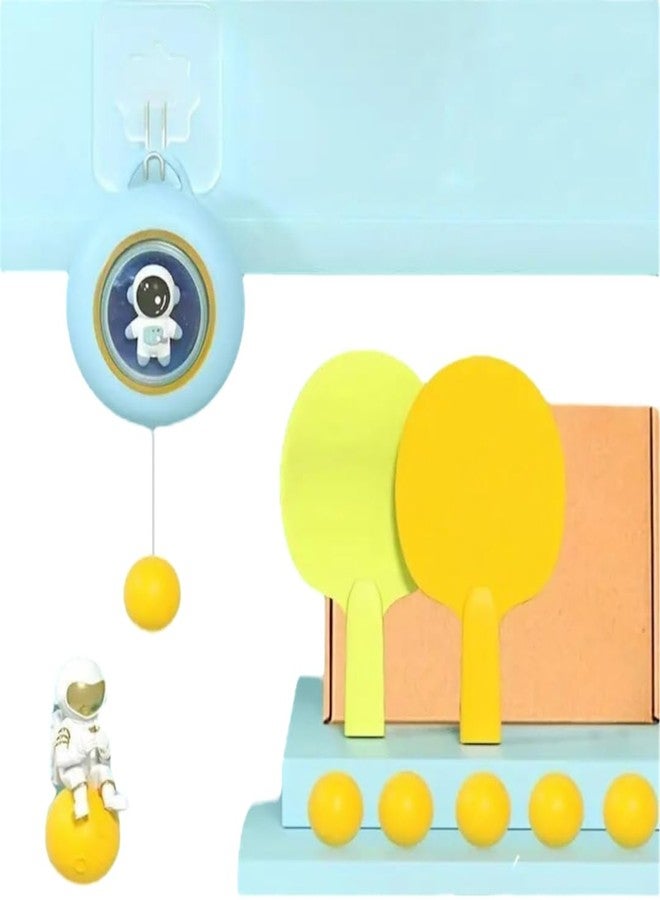 ToyRush Toy Rush Portable Hanging Table Tennis Trainer 6 Ping Pong Ball & 1 Pair Paddle One Click Gaming Set - Image 1